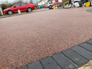 New resin bound driveway in Hartford Northwich laid by New World Resin Driveways