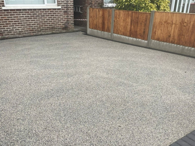 New resin bound driveway in Northenden Manchester