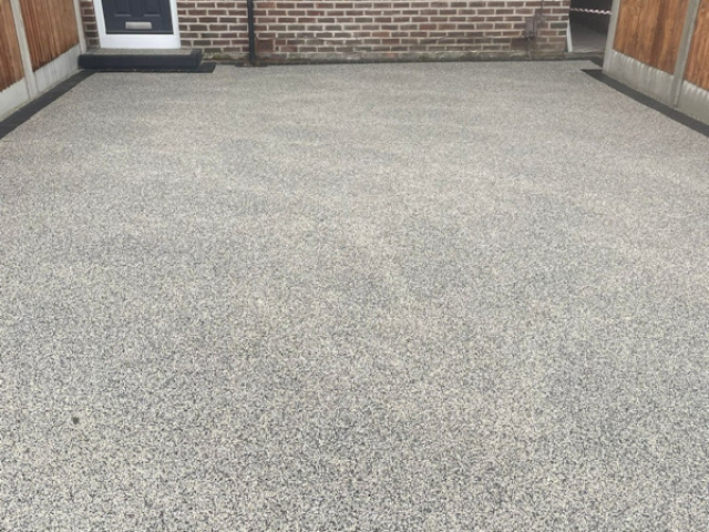 New resin bound driveway in Northenden Manchester