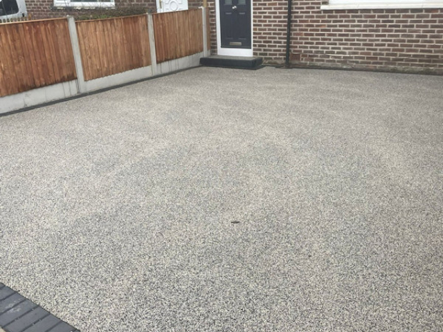 New resin bound driveway in Northenden Manchester