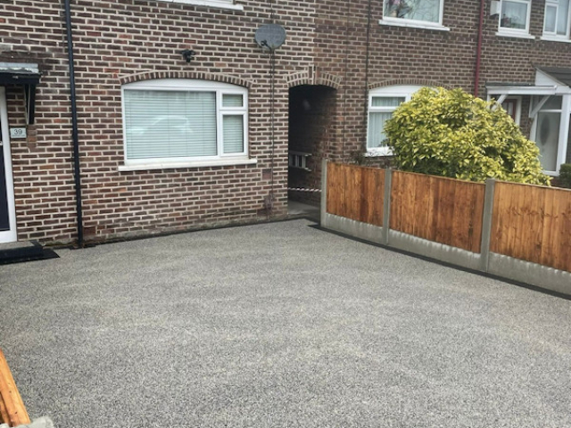 New resin bound driveway in Northenden Manchester